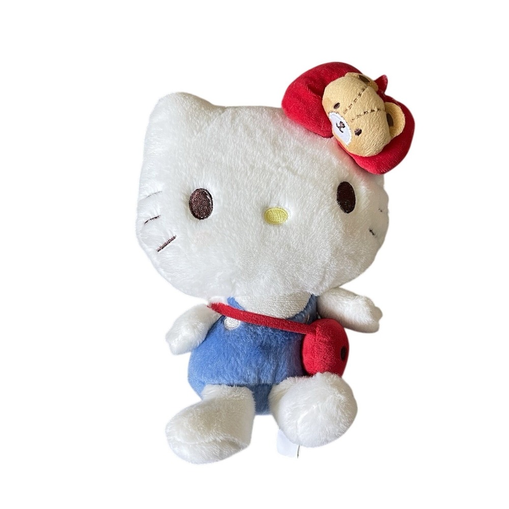 Sanrio Hello Kitty Friend Coordination Stuffed Toy 8in Teddy Bear Plush Doll Red